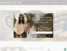 Tablet Screenshot of marcatto.com.br